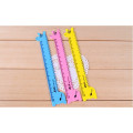 Button measuring plastic tool ruler